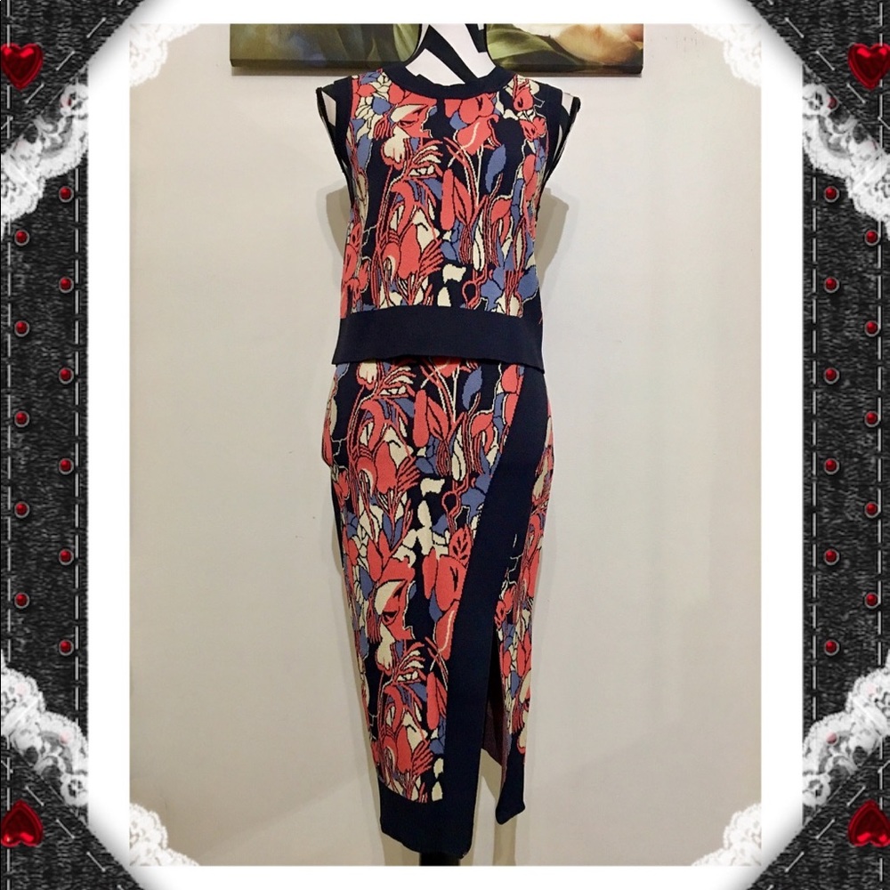 Rachel Rachel Roy Print Sweater Skirt Set